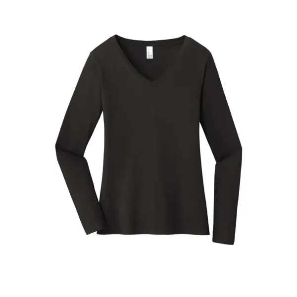 District Women's Very Important Tee Long Sleeve V-Neck. - District Women's Very Important Tee Long Sleeve V-Neck. - Image 2 of 5