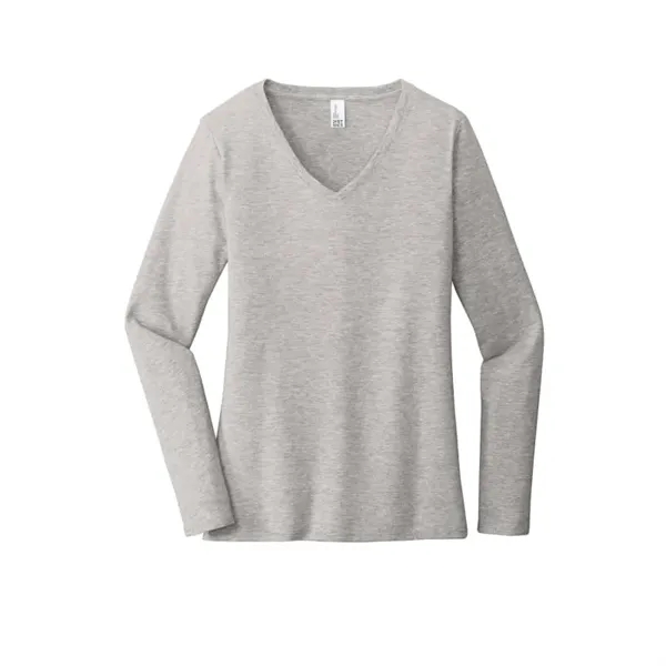 District Women's Very Important Tee Long Sleeve V-Neck. - District Women's Very Important Tee Long Sleeve V-Neck. - Image 5 of 5