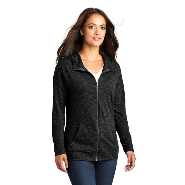 District Women's Medal Full-Zip Hoodie. - District Women's Medal Full-Zip Hoodie. - Image 0 of 4