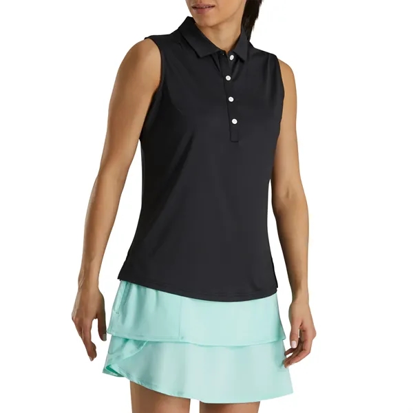 FootJoy Women's Solid Lisle Sleeveless Shirt - FootJoy Women's Solid Lisle Sleeveless Shirt - Image 0 of 3
