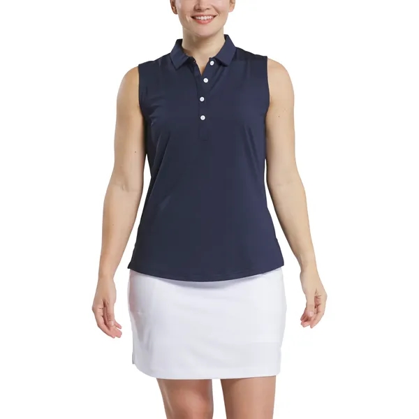 FootJoy Women's Solid Lisle Sleeveless Shirt - FootJoy Women's Solid Lisle Sleeveless Shirt - Image 3 of 3