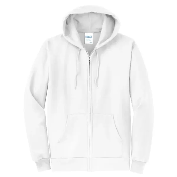 Port & Company - Core Fleece Full-Zip Hooded Sweatshirt. - Port & Company - Core Fleece Full-Zip Hooded Sweatshirt. - Image 1 of 32