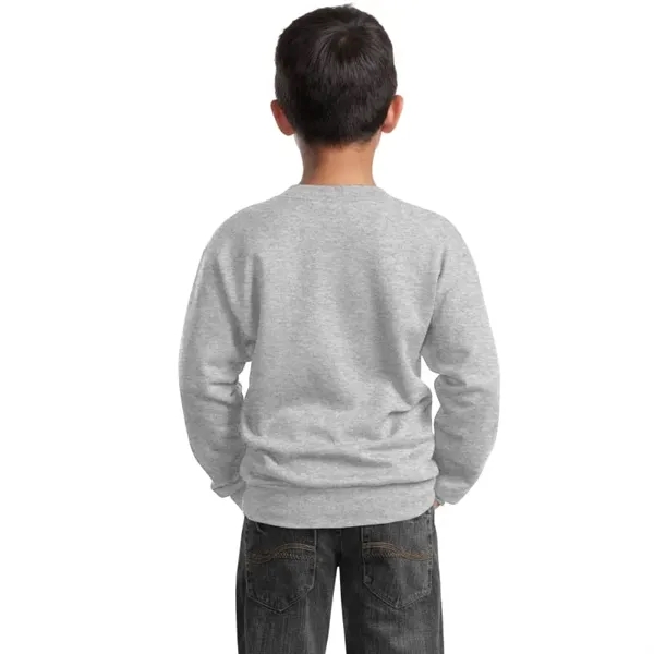 Port & Company Youth Core Fleece Crewneck Sweatshirt. - Port & Company Youth Core Fleece Crewneck Sweatshirt. - Image 0 of 15