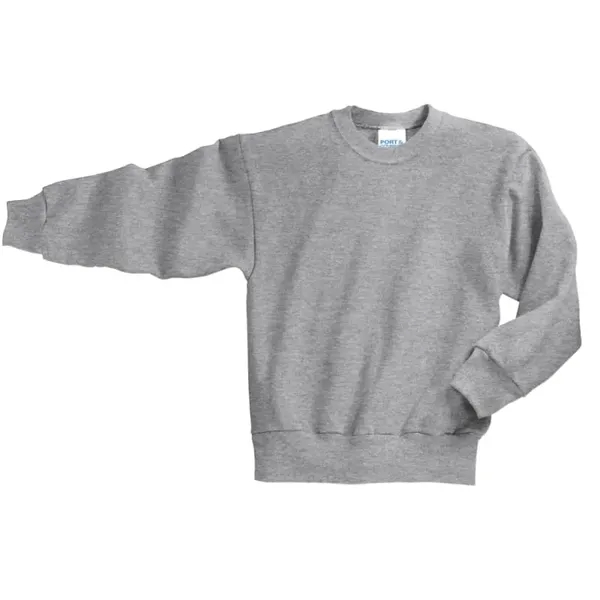 Port & Company Youth Core Fleece Crewneck Sweatshirt. - Port & Company Youth Core Fleece Crewneck Sweatshirt. - Image 3 of 15