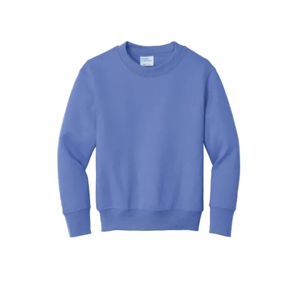 Port & Company Youth Core Fleece Crewneck Sweatshirt. - Port & Company Youth Core Fleece Crewneck Sweatshirt. - Image 4 of 15