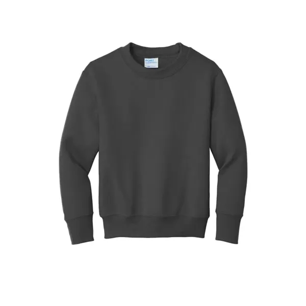 Port & Company Youth Core Fleece Crewneck Sweatshirt. - Port & Company Youth Core Fleece Crewneck Sweatshirt. - Image 5 of 15