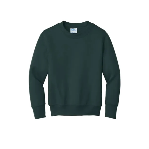 Port & Company Youth Core Fleece Crewneck Sweatshirt. - Port & Company Youth Core Fleece Crewneck Sweatshirt. - Image 6 of 15