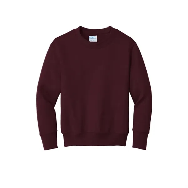 Port & Company Youth Core Fleece Crewneck Sweatshirt. - Port & Company Youth Core Fleece Crewneck Sweatshirt. - Image 10 of 15