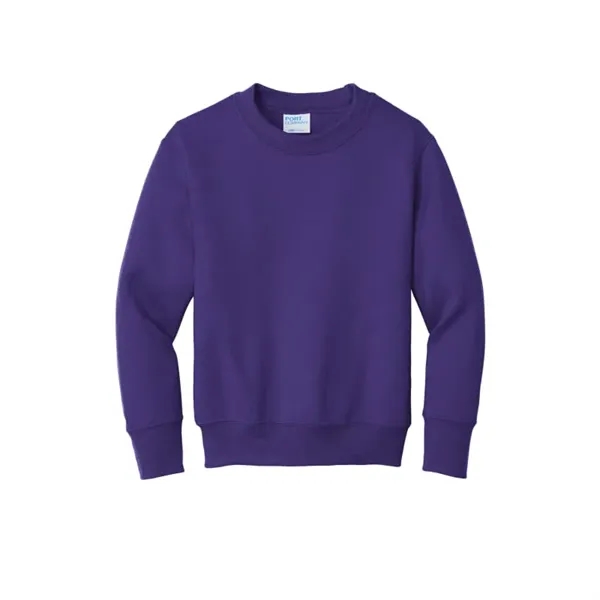 Port & Company Youth Core Fleece Crewneck Sweatshirt. - Port & Company Youth Core Fleece Crewneck Sweatshirt. - Image 12 of 15