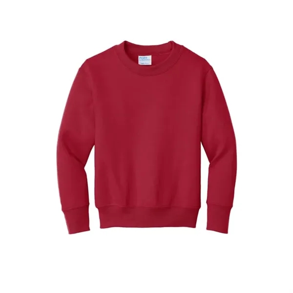 Port & Company Youth Core Fleece Crewneck Sweatshirt. - Port & Company Youth Core Fleece Crewneck Sweatshirt. - Image 13 of 15