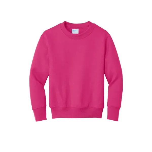 Port & Company Youth Core Fleece Crewneck Sweatshirt. - Port & Company Youth Core Fleece Crewneck Sweatshirt. - Image 15 of 15