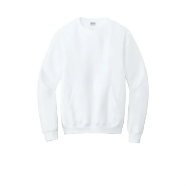 Port & Company Core Fleece Crewneck Pocket Sweatshirt - Port & Company Core Fleece Crewneck Pocket Sweatshirt - Image 1 of 8