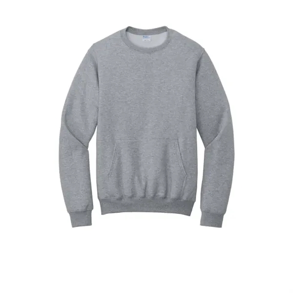 Port & Company Core Fleece Crewneck Pocket Sweatshirt - Port & Company Core Fleece Crewneck Pocket Sweatshirt - Image 2 of 8