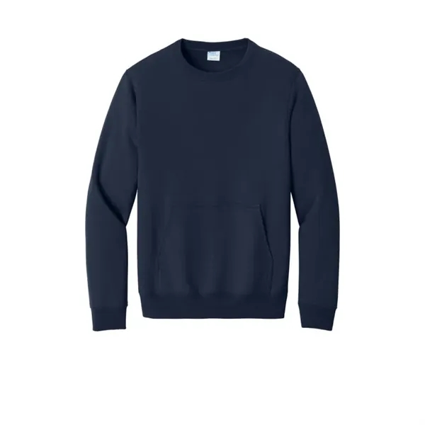 Port & Company Core Fleece Crewneck Pocket Sweatshirt - Port & Company Core Fleece Crewneck Pocket Sweatshirt - Image 7 of 8