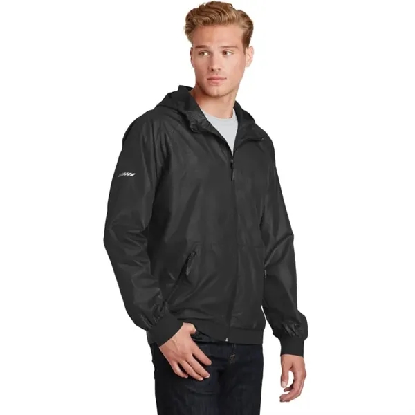 Sport-Tek Embossed Hooded Wind Jacket. - Sport-Tek Embossed Hooded Wind Jacket. - Image 0 of 6