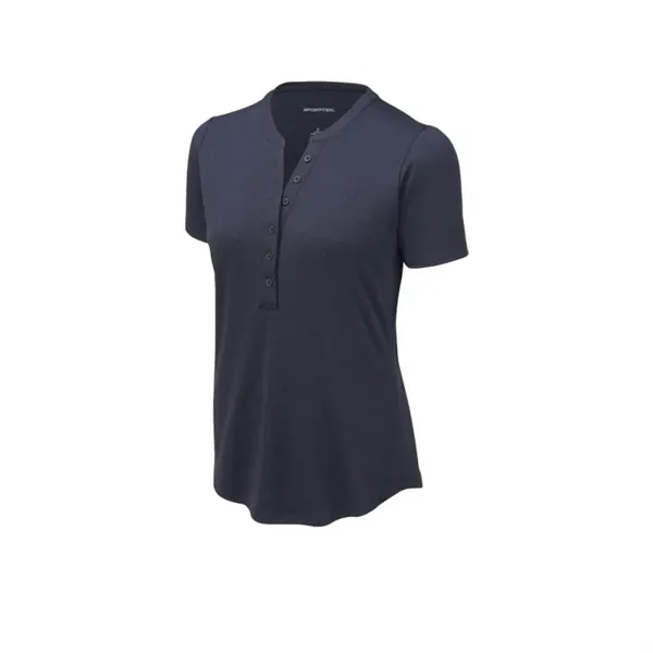 Sport-Tek Women's Endeavor Henley. - Sport-Tek Women's Endeavor Henley. - Image 3 of 4