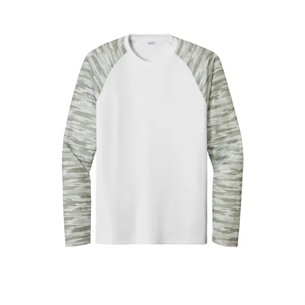 Sport-Tek Drift Camo Colorblock Long Sleeve Tee - Sport-Tek Drift Camo Colorblock Long Sleeve Tee - Image 1 of 6