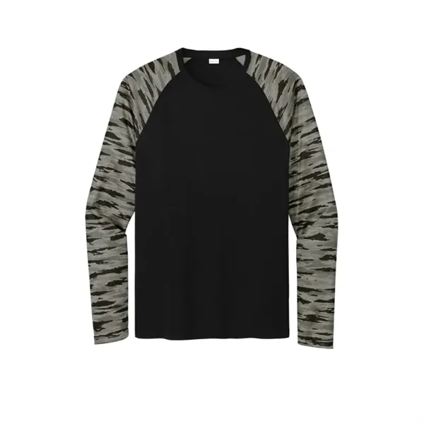 Sport-Tek Drift Camo Colorblock Long Sleeve Tee - Sport-Tek Drift Camo Colorblock Long Sleeve Tee - Image 2 of 6