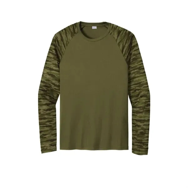 Sport-Tek Drift Camo Colorblock Long Sleeve Tee - Sport-Tek Drift Camo Colorblock Long Sleeve Tee - Image 3 of 6