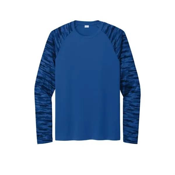 Sport-Tek Drift Camo Colorblock Long Sleeve Tee - Sport-Tek Drift Camo Colorblock Long Sleeve Tee - Image 6 of 6