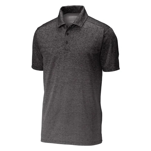 Sport-Tek Ombre Heather Polo. - Sport-Tek Ombre Heather Polo. - Image 3 of 5