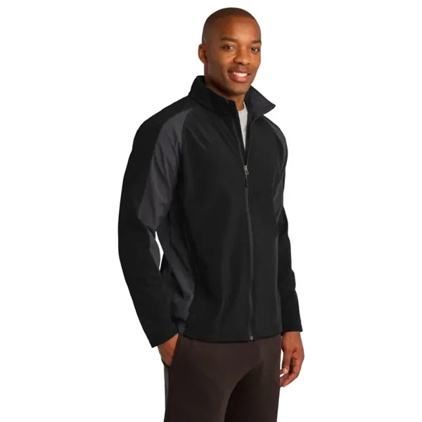 Sport-Tek Colorblock Soft Shell Jacket. - Sport-Tek Colorblock Soft Shell Jacket. - Image 0 of 5