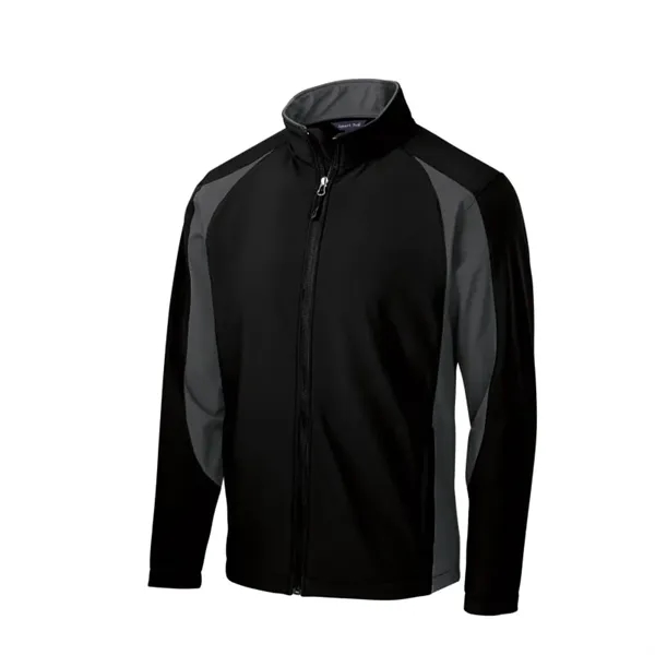 Sport-Tek Colorblock Soft Shell Jacket. - Sport-Tek Colorblock Soft Shell Jacket. - Image 1 of 5