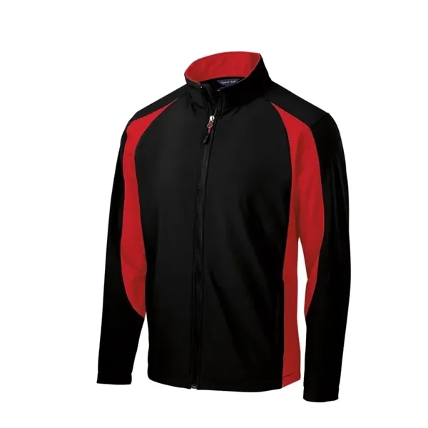 Sport-Tek Colorblock Soft Shell Jacket. - Sport-Tek Colorblock Soft Shell Jacket. - Image 2 of 5