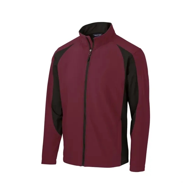 Sport-Tek Colorblock Soft Shell Jacket. - Sport-Tek Colorblock Soft Shell Jacket. - Image 3 of 5