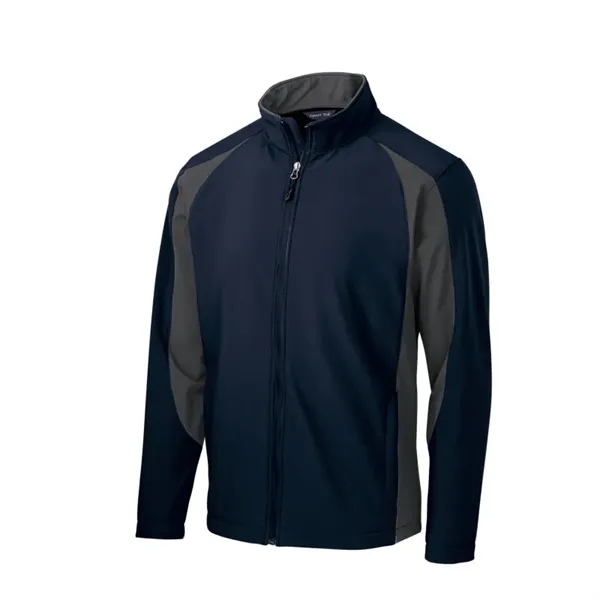 Sport-Tek Colorblock Soft Shell Jacket. - Sport-Tek Colorblock Soft Shell Jacket. - Image 4 of 5