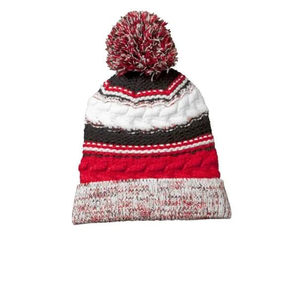 Sport-Tek Pom Pom Team Beanie. - Sport-Tek Pom Pom Team Beanie. - Image 7 of 9