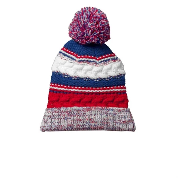 Sport-Tek Pom Pom Team Beanie. - Sport-Tek Pom Pom Team Beanie. - Image 8 of 9