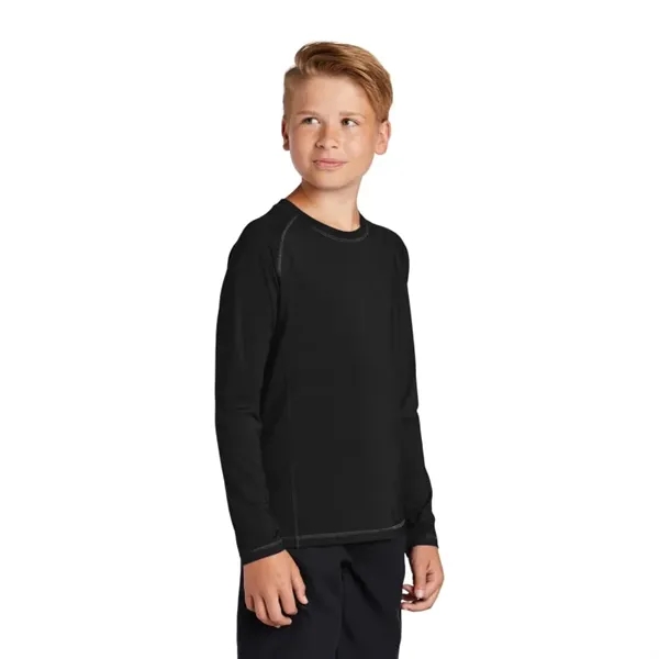 Sport-Tek Youth Long Sleeve Rashguard Tee. - Sport-Tek Youth Long Sleeve Rashguard Tee. - Image 0 of 5
