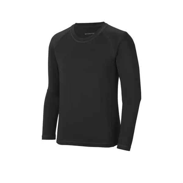Sport-Tek Youth Long Sleeve Rashguard Tee. - Sport-Tek Youth Long Sleeve Rashguard Tee. - Image 2 of 5