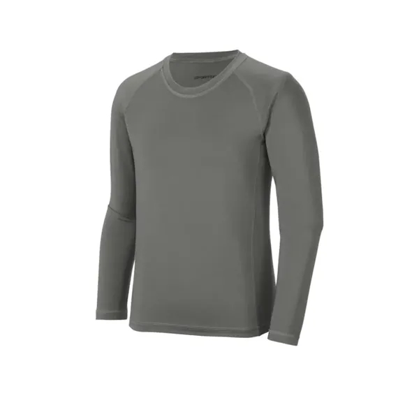 Sport-Tek Youth Long Sleeve Rashguard Tee. - Sport-Tek Youth Long Sleeve Rashguard Tee. - Image 3 of 5