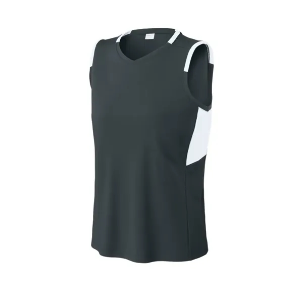Sport-Tek Women's Club Sleeveless V-Neck - Sport-Tek Women's Club Sleeveless V-Neck - Image 3 of 7