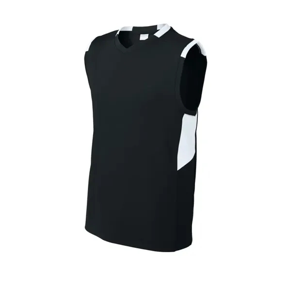 Sport-Tek Youth Club Sleeveless V-Neck - Sport-Tek Youth Club Sleeveless V-Neck - Image 1 of 7