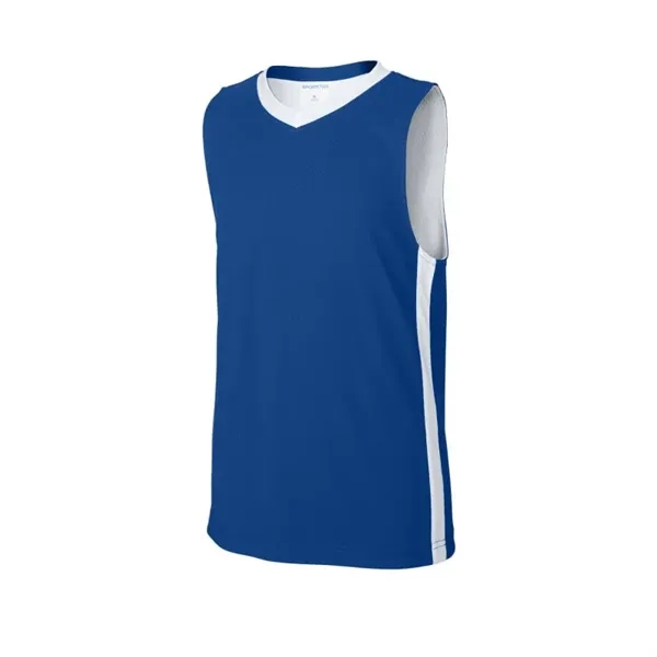 Sport-Tek Youth Rival Basketball Rev Jersey - Sport-Tek Youth Rival Basketball Rev Jersey - Image 8 of 8