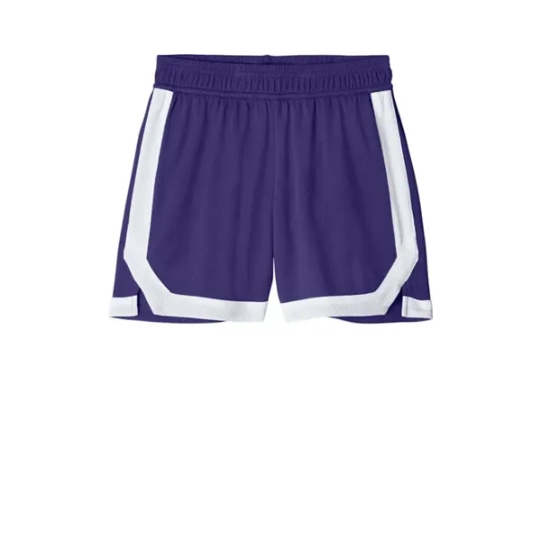 Sport-Tek Youth Rival Basketball 5" Short - Sport-Tek Youth Rival Basketball 5" Short - Image 6 of 8