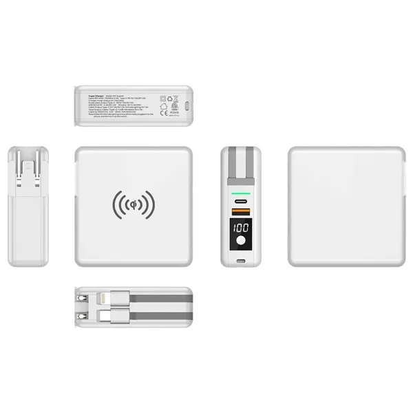 Portable Charger with Wall Plug & Power Bank with Wireless - Portable Charger with Wall Plug & Power Bank with Wireless - Image 2 of 5