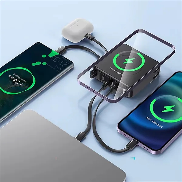 Portable Charger with Wall Plug & Power Bank with Wireless - Portable Charger with Wall Plug & Power Bank with Wireless - Image 3 of 5