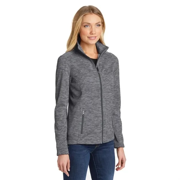 Port Authority Women's Digi Stripe Fleece Jacket. - Port Authority Women's Digi Stripe Fleece Jacket. - Image 0 of 4