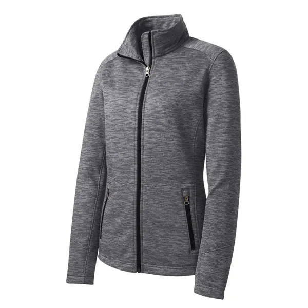 Port Authority Women's Digi Stripe Fleece Jacket. - Port Authority Women's Digi Stripe Fleece Jacket. - Image 1 of 4