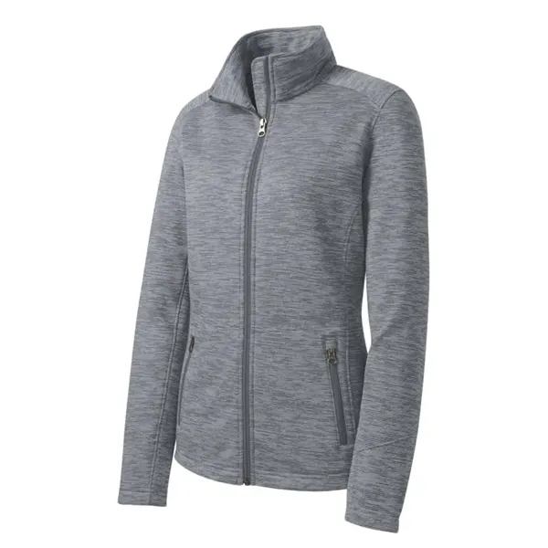 Port Authority Women's Digi Stripe Fleece Jacket. - Port Authority Women's Digi Stripe Fleece Jacket. - Image 2 of 4