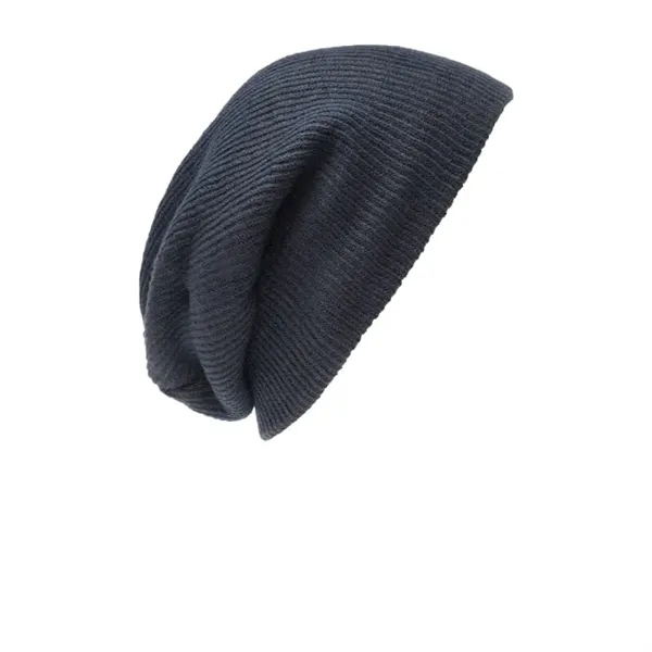 Port Authority Rib Knit Slouch Beanie. - Port Authority Rib Knit Slouch Beanie. - Image 3 of 3