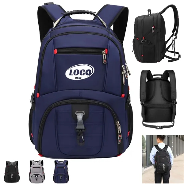Travel Laptop Backpack with USB Charging Port 17 Inch - Travel Laptop Backpack with USB Charging Port 17 Inch - Image 0 of 4