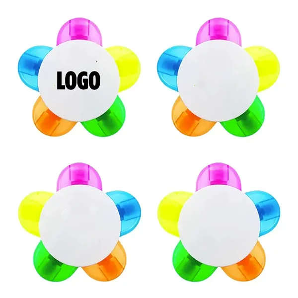 Flower Shape Watercolor Highlighters - Flower Shape Watercolor Highlighters - Image 0 of 1
