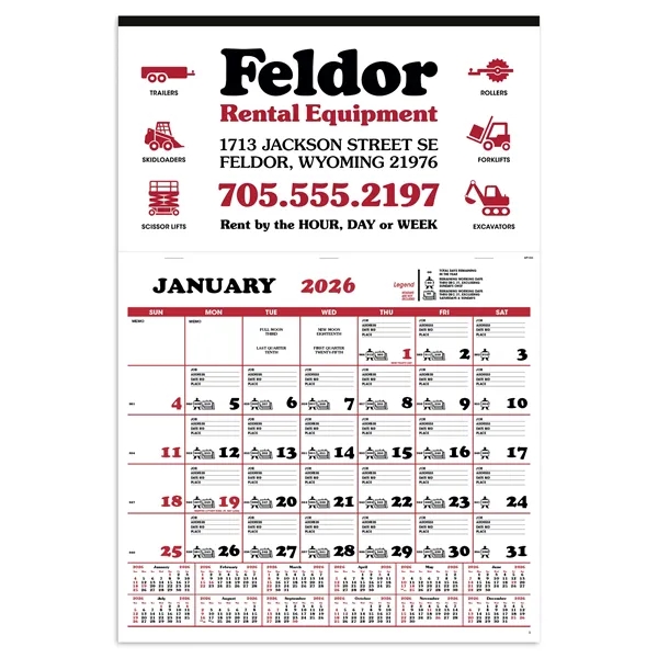 Contractor's Apron Calendar - Contractor's Apron Calendar - Image 1 of 1