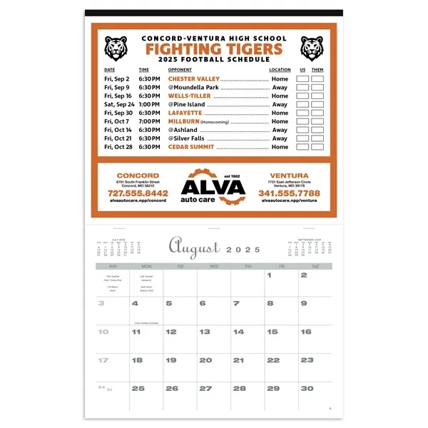 Skinner & Kennedy™ Sports Schedule Calendar