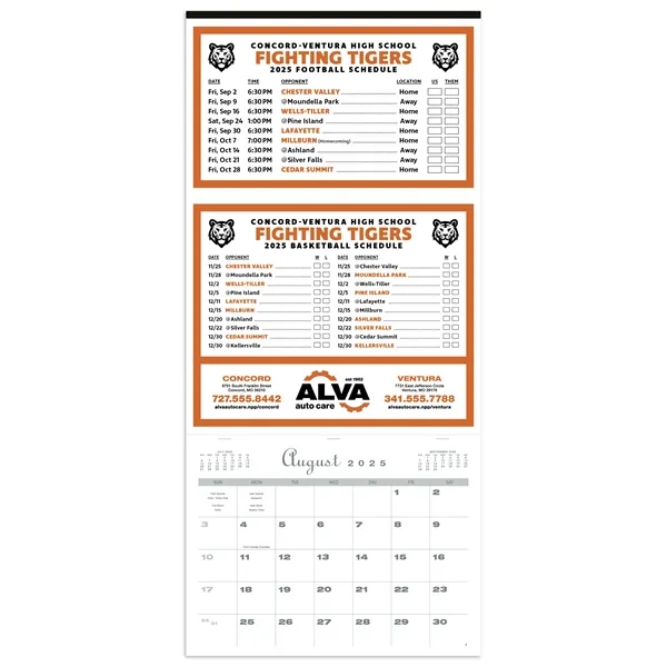 Skinner & Kennedy™ Sports Schedule Calendar